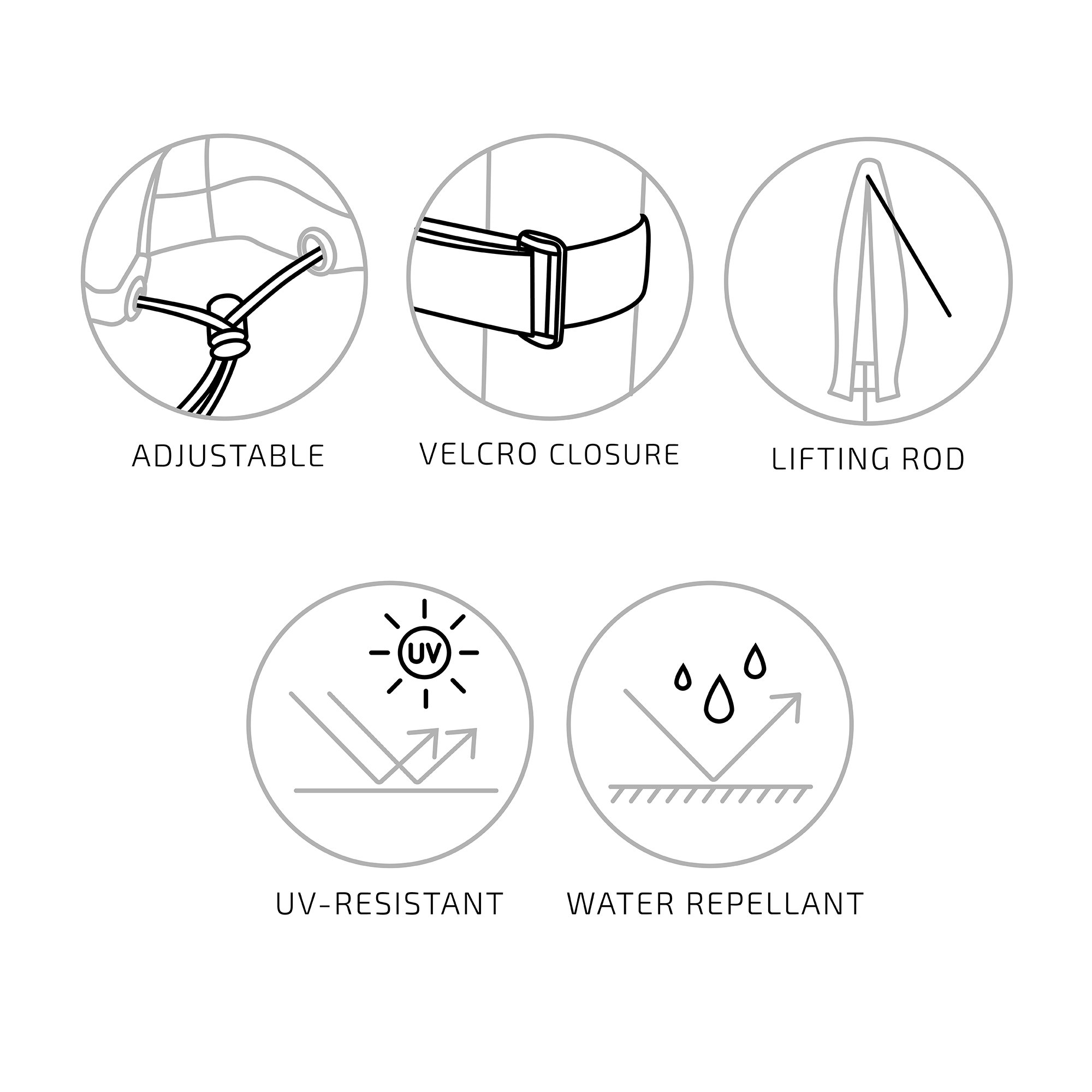Luxe Hoes voor parasol