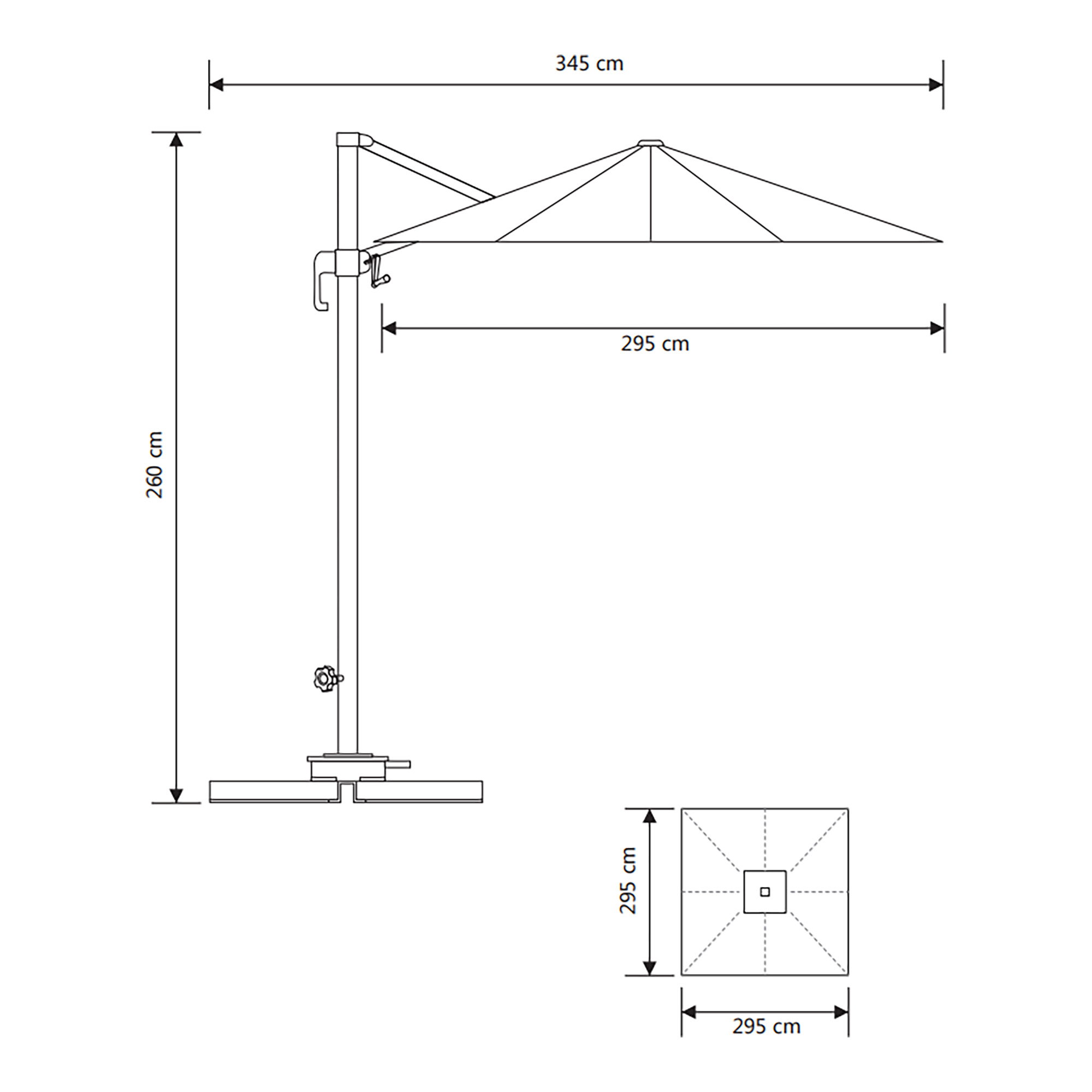 Baza Zweefparasol -